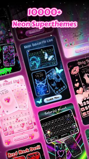 Neon Love Pro Theme screenshot