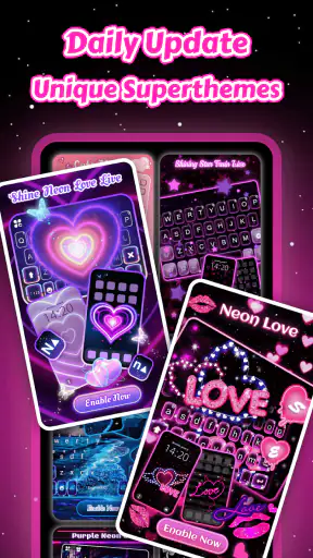 Neon Love Pro Theme screenshot