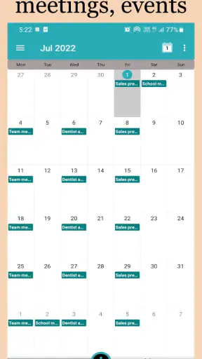 Note Daily Calendar & Notebook screenshot