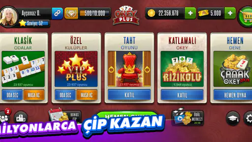 Okey Plus - En Kalabalık Okey! screenshot