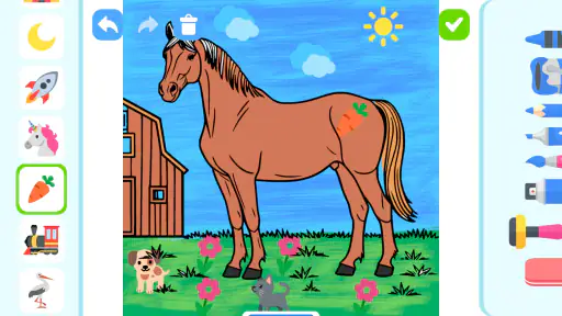 Paint in Color: Coloring Pages screenshot