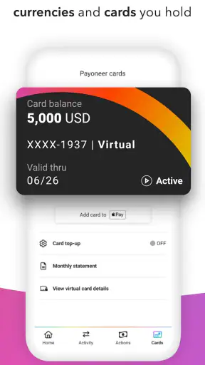 Payoneer - Business Payments screenshot