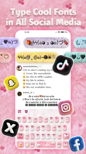 Pink Aura Love Theme screenshot