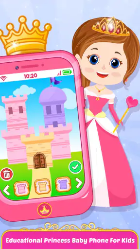 Pink Princess Baby Phone screenshot