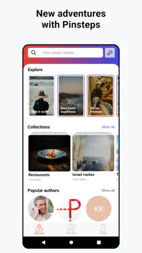 Pinsteps: offline travel guide screenshot