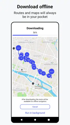 Pinsteps: offline travel guide screenshot