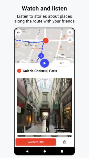 Pinsteps: offline travel guide screenshot
