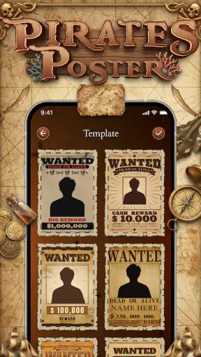 Pirate Wanted Poster screenshot