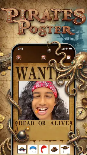 Pirate Wanted Poster screenshot