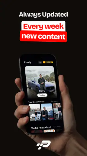 Posely: AI Car Photo & Video screenshot