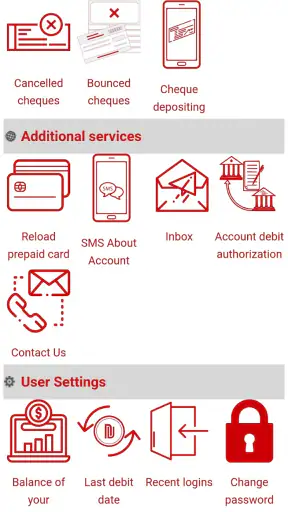 Postal Finance Manage Account screenshot