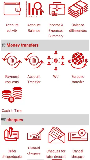 Postal Finance Manage Account screenshot
