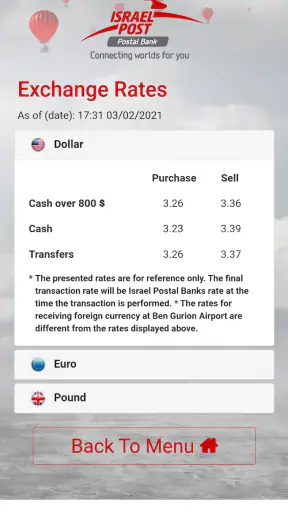 Postal Finance Manage Account screenshot
