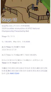 PractiScore Competitor screenshot