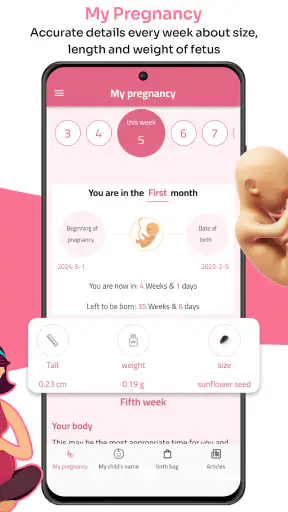 Pregnancy calculator | Tracker screenshot