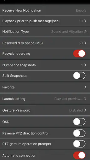 Provision CAM 2 screenshot