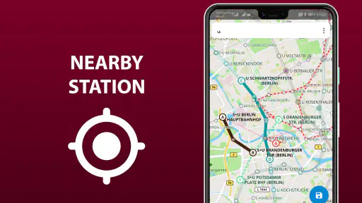 Public transport map Vienna screenshot