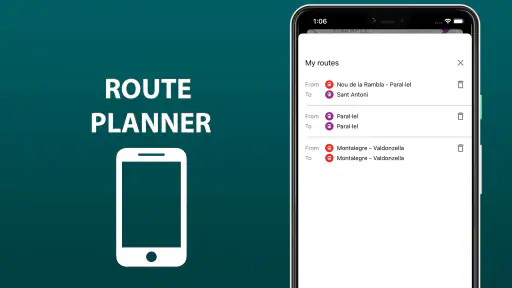 Public transport map Vienna screenshot