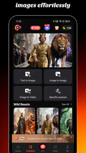 Purvia: AI Art, Video & Swap screenshot