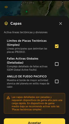 Radar Earth Terremoto screenshot