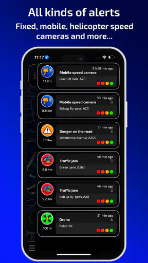 Radarbot: גלאי מצלמות מהירות screenshot