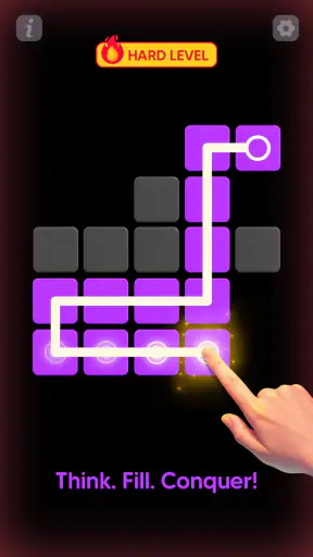 Single Line Block Fill Puzzle screenshot