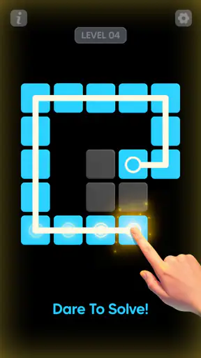 Single Line Block Fill Puzzle screenshot