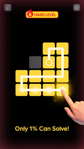 Single Line Block Fill Puzzle screenshot