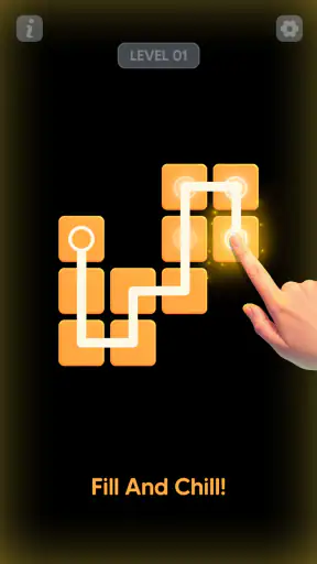 Single Line Block Fill Puzzle screenshot