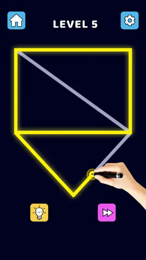 Single Line Puzzle Drawing screenshot