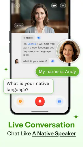 Sophia: AI Language Tutor screenshot