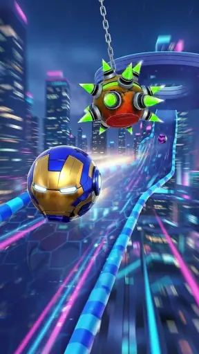 Super Rolling Ball Hero Race screenshot