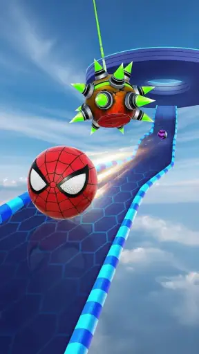 Super Rolling Ball Hero Race screenshot