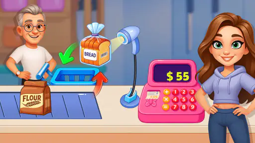 Supermarket Cashier Store Game screenshot