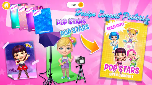 Sweet Baby Girl Pop Stars screenshot