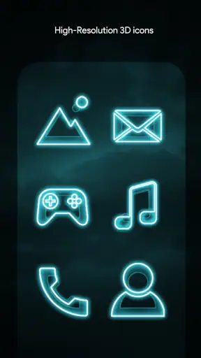 The Grid Pro - Neon Icon Pack screenshot