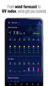 Transparent clock & weather screenshot