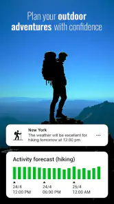 Transparent clock & weather screenshot