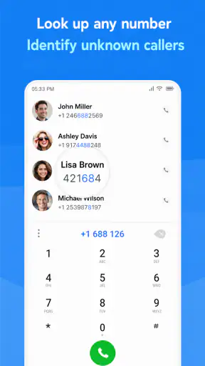 True ID שם המתקשר כתובת ומיקום screenshot