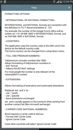 Twitch 2! Contacts Formatter screenshot