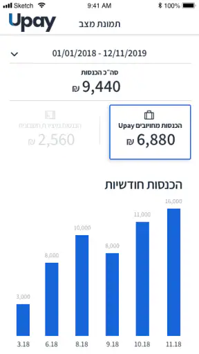 Upay - סליקת אשראי לעסקים screenshot