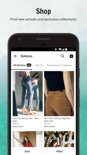 Urban Outfitters screenshot