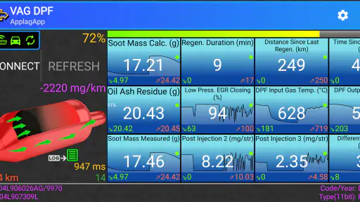 VAG DPF screenshot