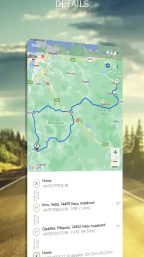 Vehicle Trip Logbook Tracker screenshot