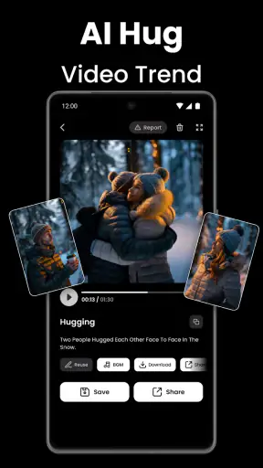 Video AI - AI Hug & Kiss Maker screenshot