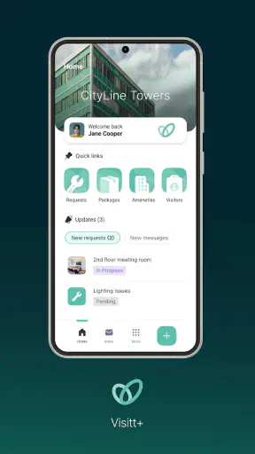 Visitt+ Tenant App screenshot