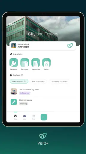 Visitt+ Tenant App screenshot