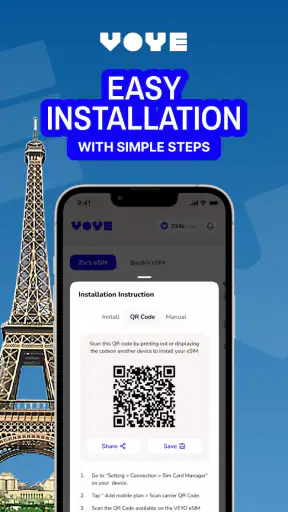 Voye: eSIM לחו״ל screenshot