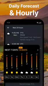 Weather forecast: Live Radar screenshot