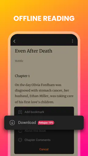 Webfic - Fantastic Reading screenshot